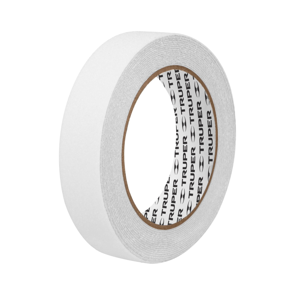 Rollo de 5m de cinta antiderrapante blanca 25mm con abrasivo CIA-15B