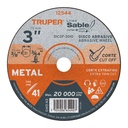 Disco Tipo 41 de 3' x 1 mm corte fino de metal, Sable DICOF-3010