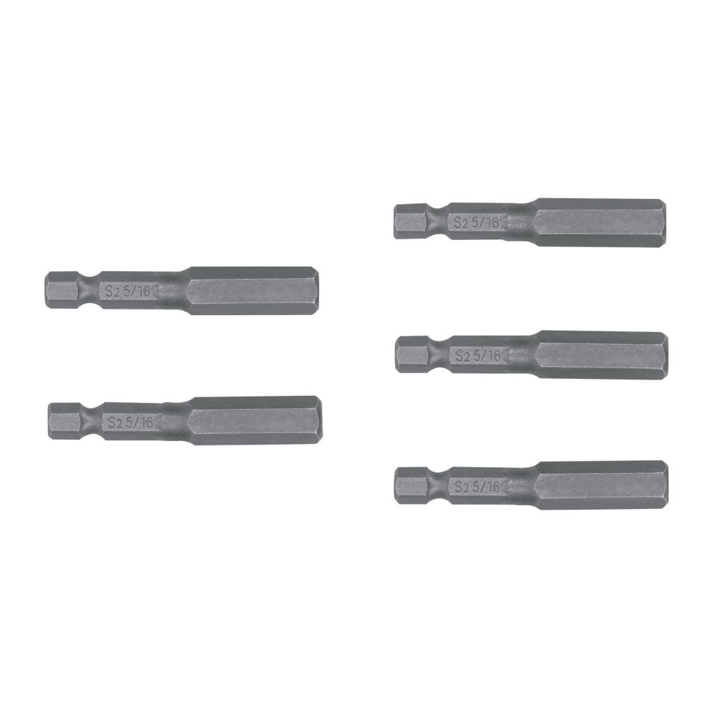 Estuche con 5 puntas hexagonales de 5/16mm largo 2', Expert PUDE-7231