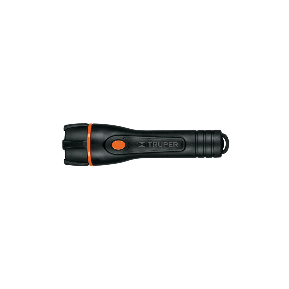 Linterna plástica 1 LED 80 lm con 2 pilas AA, Truper LIPLA-80