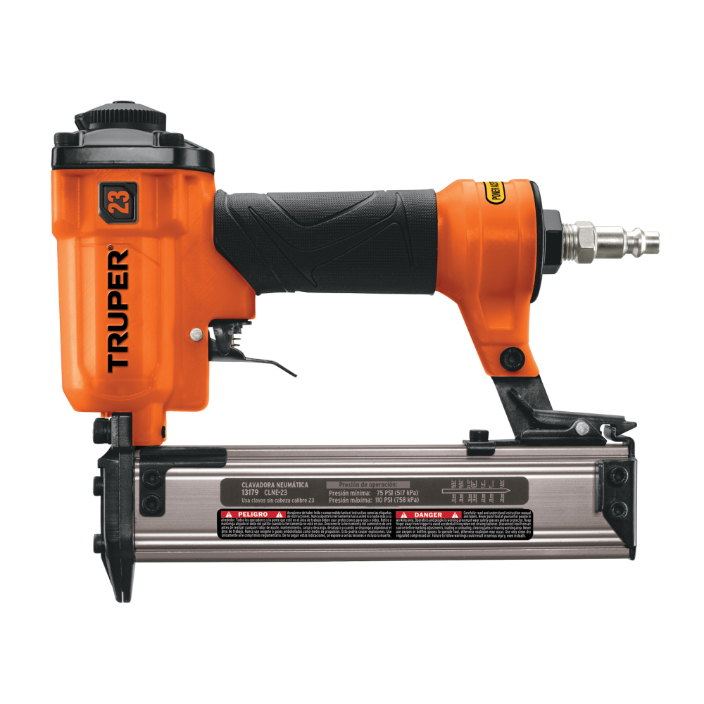 Clavadora neumática, profesional, calibre 23, Truper CLNE-23