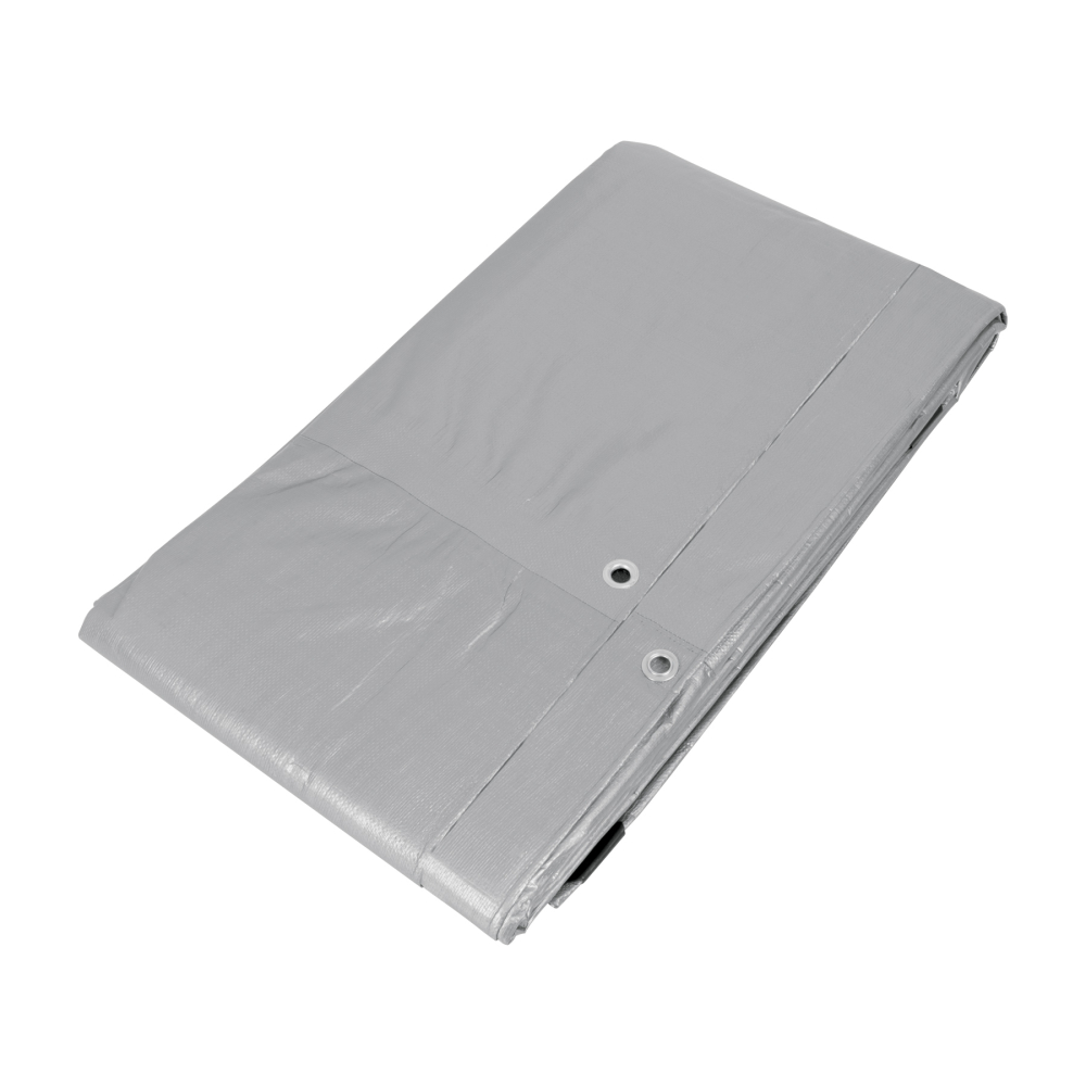 Lona de polietileno reforzada 3 x 6 m, gris, 180g/m2, TRUPER LT-36