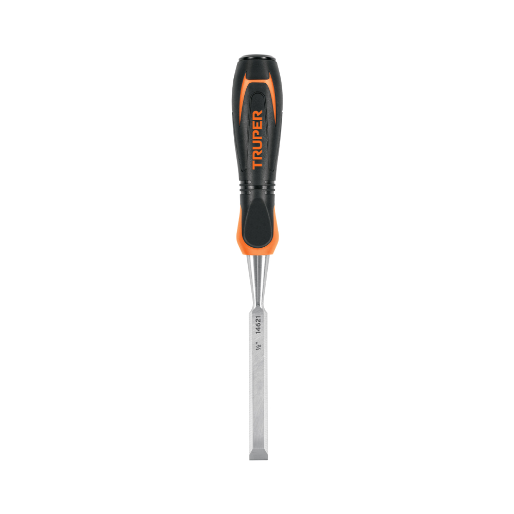 Formón 1/2' mango Comfort Grip, Truper FT-1/2