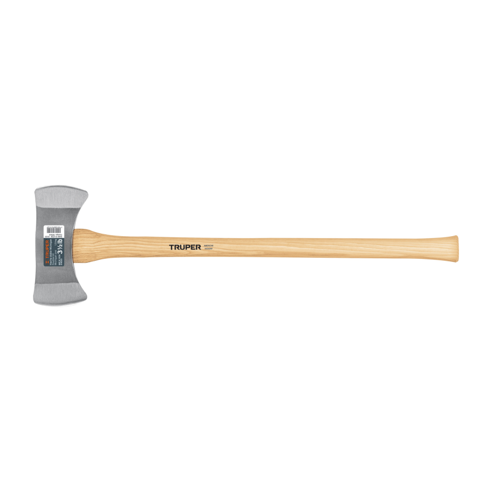 Hacha doble Michigan 3-1/2 lbs, mango de hickory 35', Truper DHM-3-1/2M