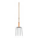 Bieldo para paja, 5 dientes, mgo largo 48',cab/grande TRUPER BPJ-5B