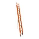 Escalera de extensión, tipo II, 24 peldaños, fibra de vidrio ESE-224FV