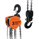 Polipasto industrial de cadena, 3 toneladas, Truper POL-3
