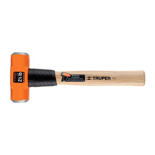 [17045] Marro octagonal 2.5 lb, mango de madera 12', Truper MD-2.5M
