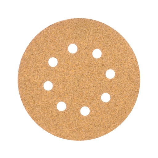 [17765] Paquete c/5 discos de lija 5' grano 40, 8 perforaciones DIRO-54