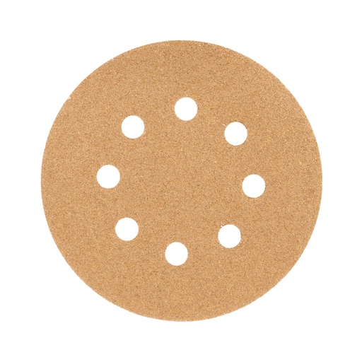 [17848] Paquete c/5 discos de lija 5' grano 60, 8 perforaciones DIRO-56