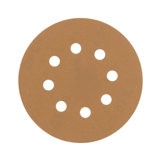 [17952] Paquete c/5 discos de lija 5' grano 180, 8 perforaciones DIRO-518