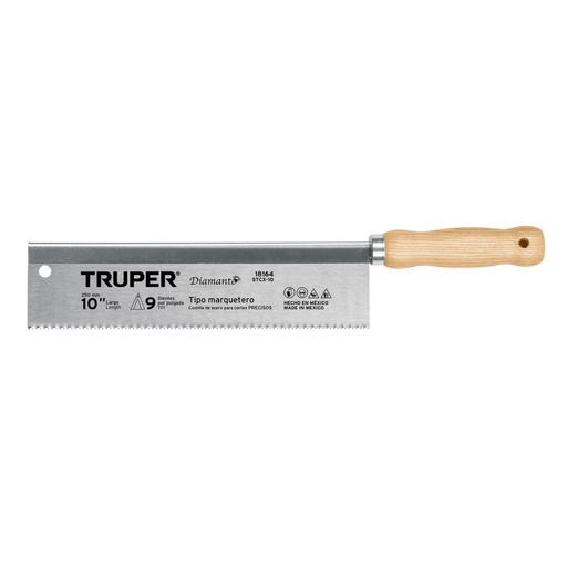 [18164] Serrucho tipo marquetero 10', 12 DPP, TRUPER STCX-10