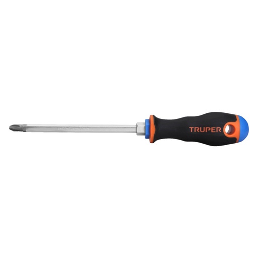 [18548] Desarmador de cruz 5/16' x 6' mango Comfort Grip, Truper DP-5/16X6B
