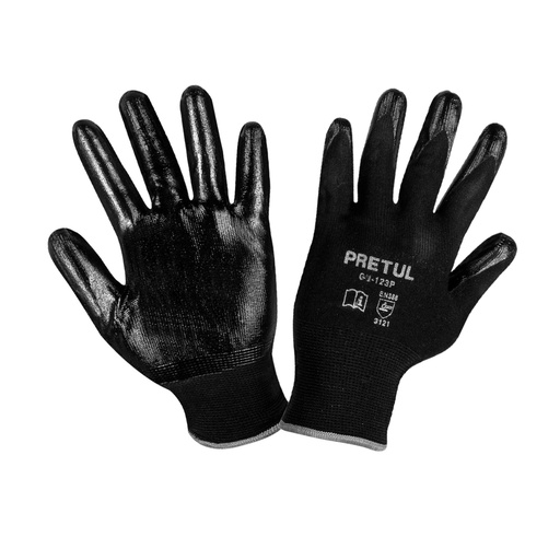 [20028] Guantes de nylon recubiertos de nitrilo, G, PRETUL GU-123P