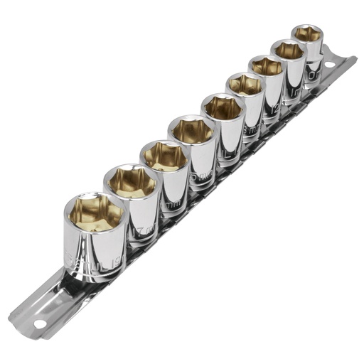 [21189] Juego de 9 dados cuadro 3/8' mm, Pretul JD-3/8X10MM-P