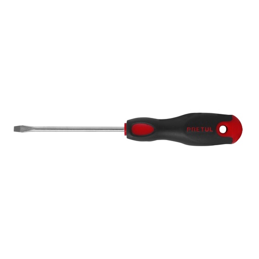 [21480] Desarmador plano 3/16 x 4' mango Comfort Grip, Pretul DR-3/16X4BP