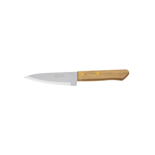 [23079] Cuchillo de chef 5' mango de madera, Pretul CUCH-M51