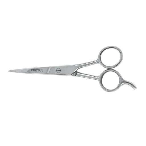 [23168] Tijera 5-1/2' acero inox con gancho, para estilista, PRETUL TP-8419-5-1/2