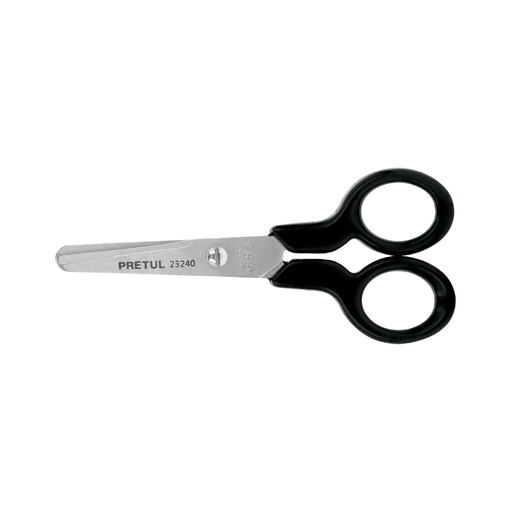 [23240] Tijera 4-1/2' de acero inoxidable punta roma escolar, PRETUL TIES-4-1/2