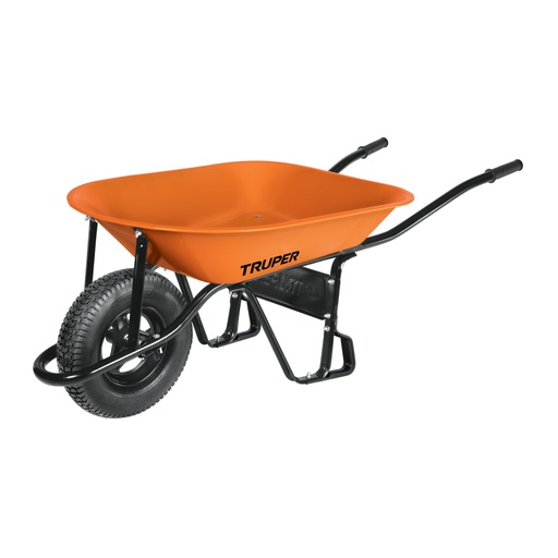 [11740] Carretilla 4.5 ft3 Neumática, bastidor tubular, Truper CAT-45ND