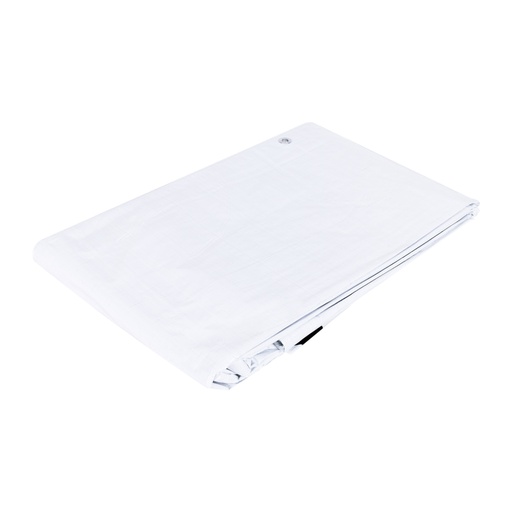 [26137] Lona de polietileno 6 x 6 m, blanca, 110 g/m2, PRETUL LP-66B