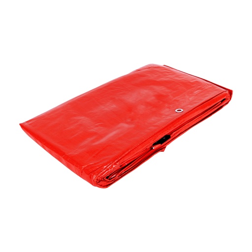 [26155] Lona de polietileno 6 x 6 m, roja, 110 g/m2, PRETUL LP-66R