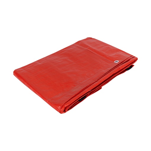 [26158] Lona de polietileno 5 x 5 m, roja, 110 g/m2, PRETUL LP-55R