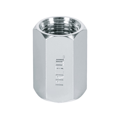 [27027] Cople de acero, hembra-hembra, cuerda 1/4' NPT, PRETUL COPLE-P