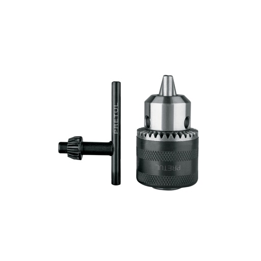 [27037] Broquero 3/8' con llave, cuerpo moleteado, PRETUL BRO-3/8N-P