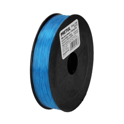 [27062] Carrete con 100 m de hilo para pesca azul calibre 0.50 mm HIPE-50