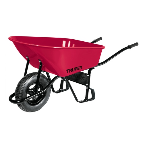 [11776] Carretilla 6 ft3 Neumática, bastidor tubular, Truper CAT-60ND