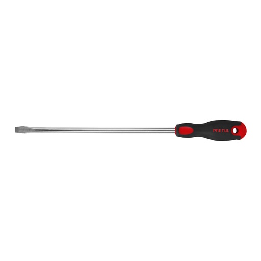 [28081] Desarmador plano 3/8' x 12' mango Comfort Grip, Pretul DR-3/8X12BP