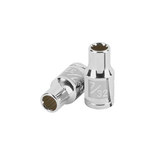 [100874] Dado de 7/32', 12 puntas, cuadro 1/4', Truper D-1407-B
