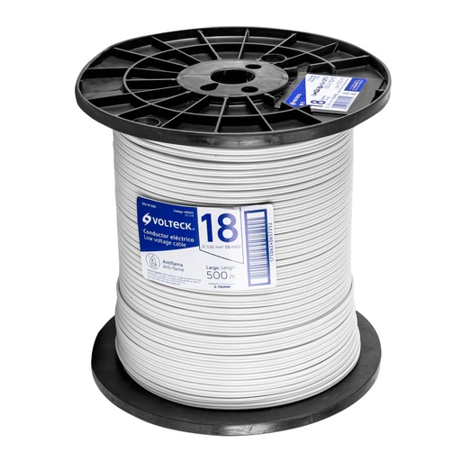 [40045] Metro de cordón dúplex flexible SPT 18 AWG en carrete 500 m CDU-18-500