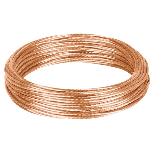 [40048] Metro de cable desnudo de cobre calibre 10 AWG, rollo 25 m CADES-10