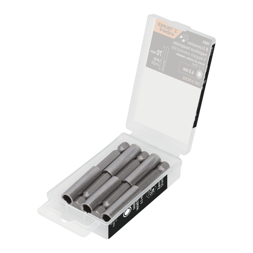 [11869] Estuche con 5 extensiones de 70 mm, magnéticas, EXPERT PUDE-9070