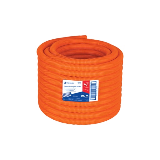 [40135] Metro de poliducto 3/4' corrugado flex. s/guía, rollo 25 m PF-3/4M