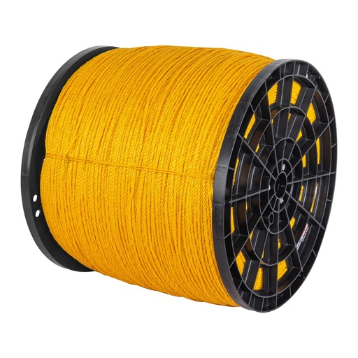 [40174] Metro de cuerda amarilla de polipropileno 4mm, carrete 2380m CUE-04M