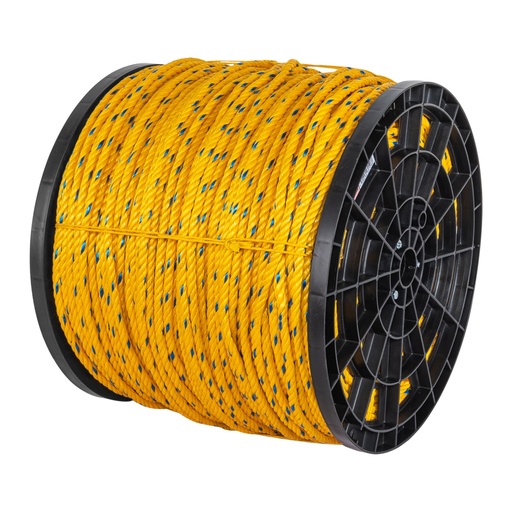 [40177] Metro de cuerda amarilla de polipropileno 10mm, carrete 440m CUE-10M