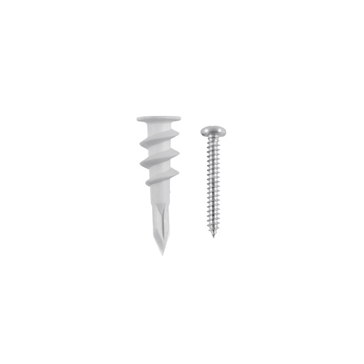 [40743] Kit 20 taquetes plásticos 1/2', p/panel de yeso con pijas #8 TQ-1/2TJ