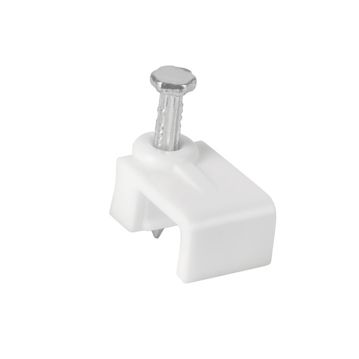 [43045] Bolsa con 500 grapas blancas de 5 X 8.5 mm para cable plano GPL-8BG