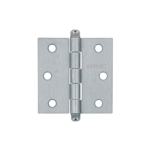 [43255] Bisagra cuadrada 2-1/2', satinado, cabeza redonda, HERMEX BC-253R