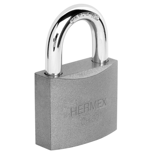 [43317] Candado de hierro 50 mm gancho corto en caja, HERMEX CH-50