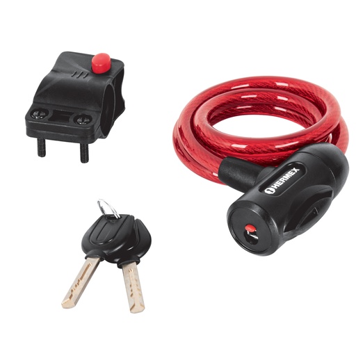 [43922] Candado de cable con llave, 10 mm X 1.0 m, HERMEX CB-10