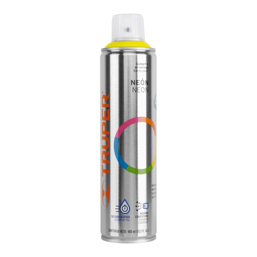 [12062] Pintura en aerosol, amarillo neón, bote esbelto, 400 ml PAF-AM