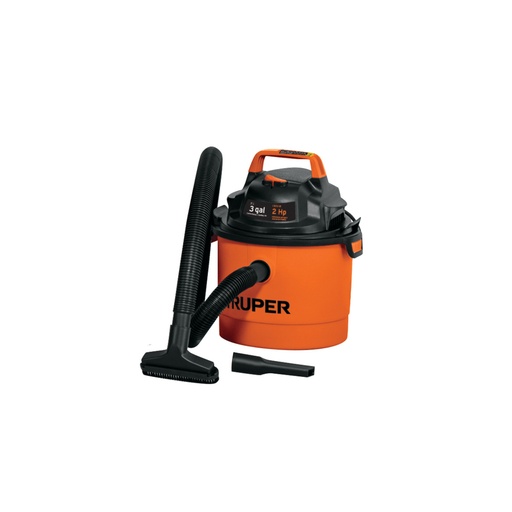 [12091] Aspiradora de sólidos y líquidos, 3 gal, plástica, Truper ASP-03