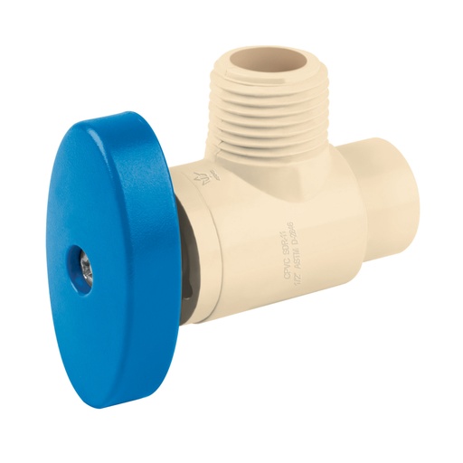 [45045] Llave angular de CPVC de 1/2' x 1/2', FOSET CPVC-ANG