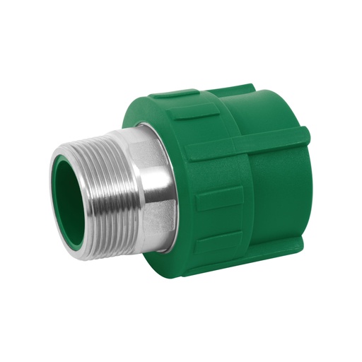 [45451] Adaptador PPR 1-1/2' macho con inserto metálico, FOSET CV-615