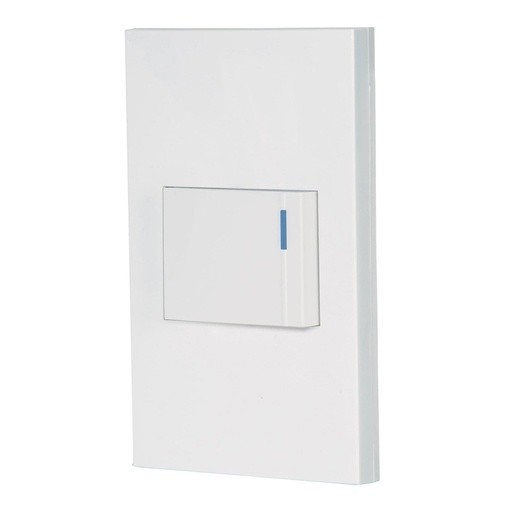[45600] Placa armada 1 interruptor de 3vías, 1.5mód, Española,blanco PA-APSE15-EEB