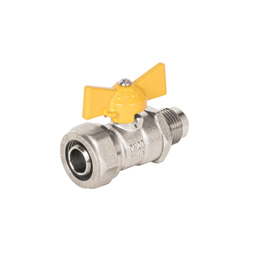 [45947] Válvula esfera para PE-AL-PE, 1/2'a flare 3/8', FOSET PPG-12VF